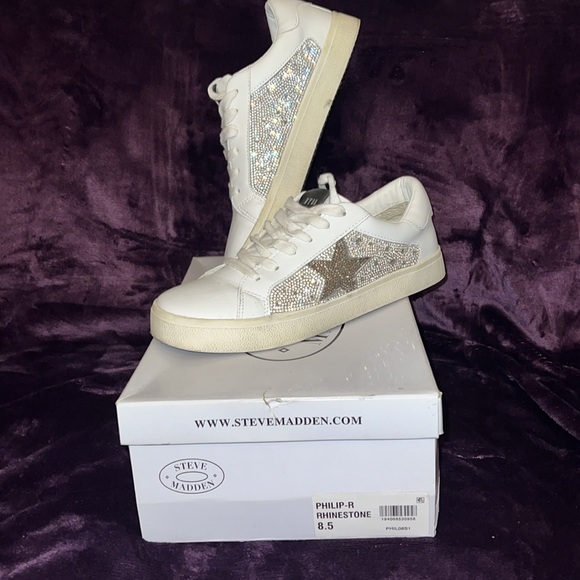 Steve Madden Star Rhinestone Sneakers - Picture 8 of 9